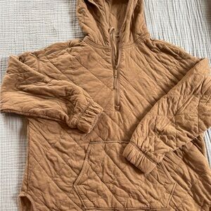 Old Navy Tan Quilted Hoodie